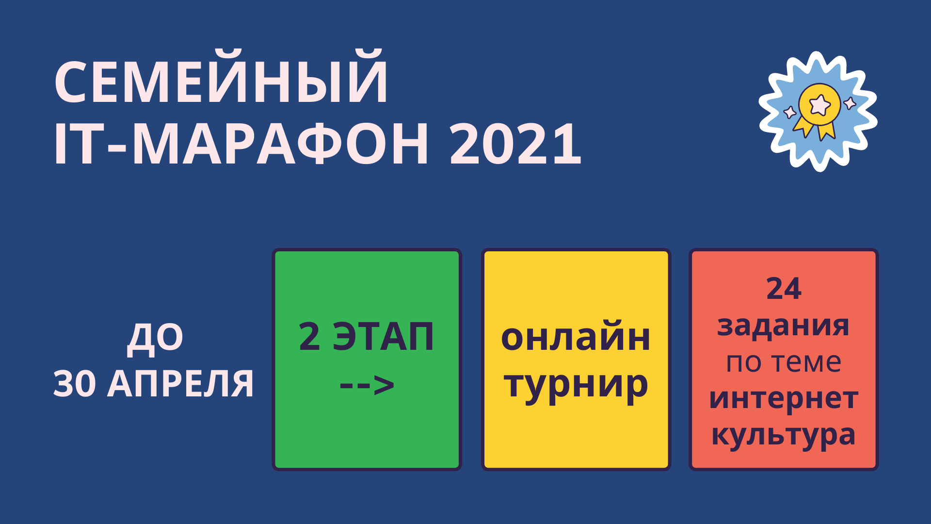 Семейный IT-марафон: 2 этап Семейный IT-марафон: 2 этап